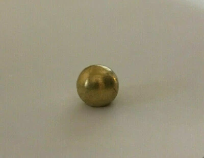 LAMP New 3/4" Diameter Brass Ball Finial, Cap, Unfinished Brass, 1/4-27F Tap #BF839U