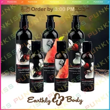 Earthly Body Flavored Edible Massage Lotion💋All Natural Body Lubricant Lube