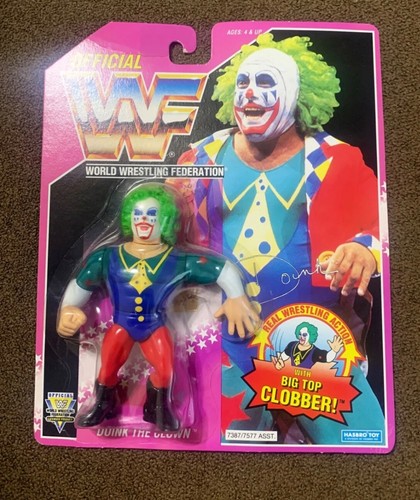 WWF Doink The Clown Series 9 Purple Card 1993 Hasb...