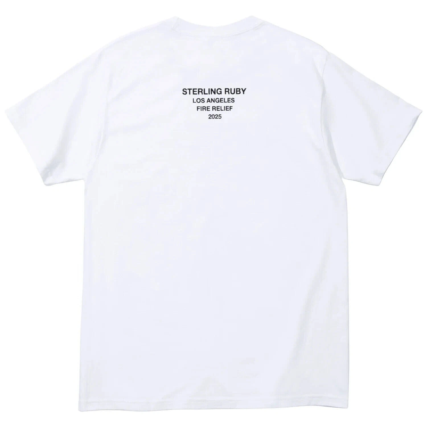 Supreme Los Angeles Fire Relief blanc XS,S,M,L,XL,2XL,3XL en main rare