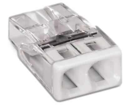 WAGO Serie 2273-202 - COMPACT-Verbindungsdosenklemme - 2x2,5mm weiß - 10 Stück