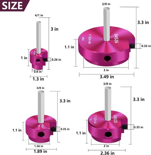 4-Piece PVC Pipe Reamer Set: Essential Tool for Efficient Plumbing Repairs - Picture 5 of 9