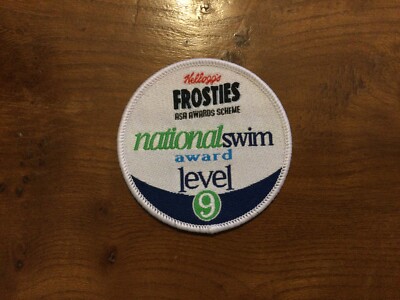 Kellogg's ASA Awards Scheme National Swim Award Stufe 9 - Aufnäher/Tuch Abzeichen