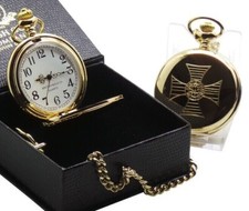 KNIGHTS TEMPLAR Personalised Masonic GOLD POCKET WATCH Gift Box Certificate