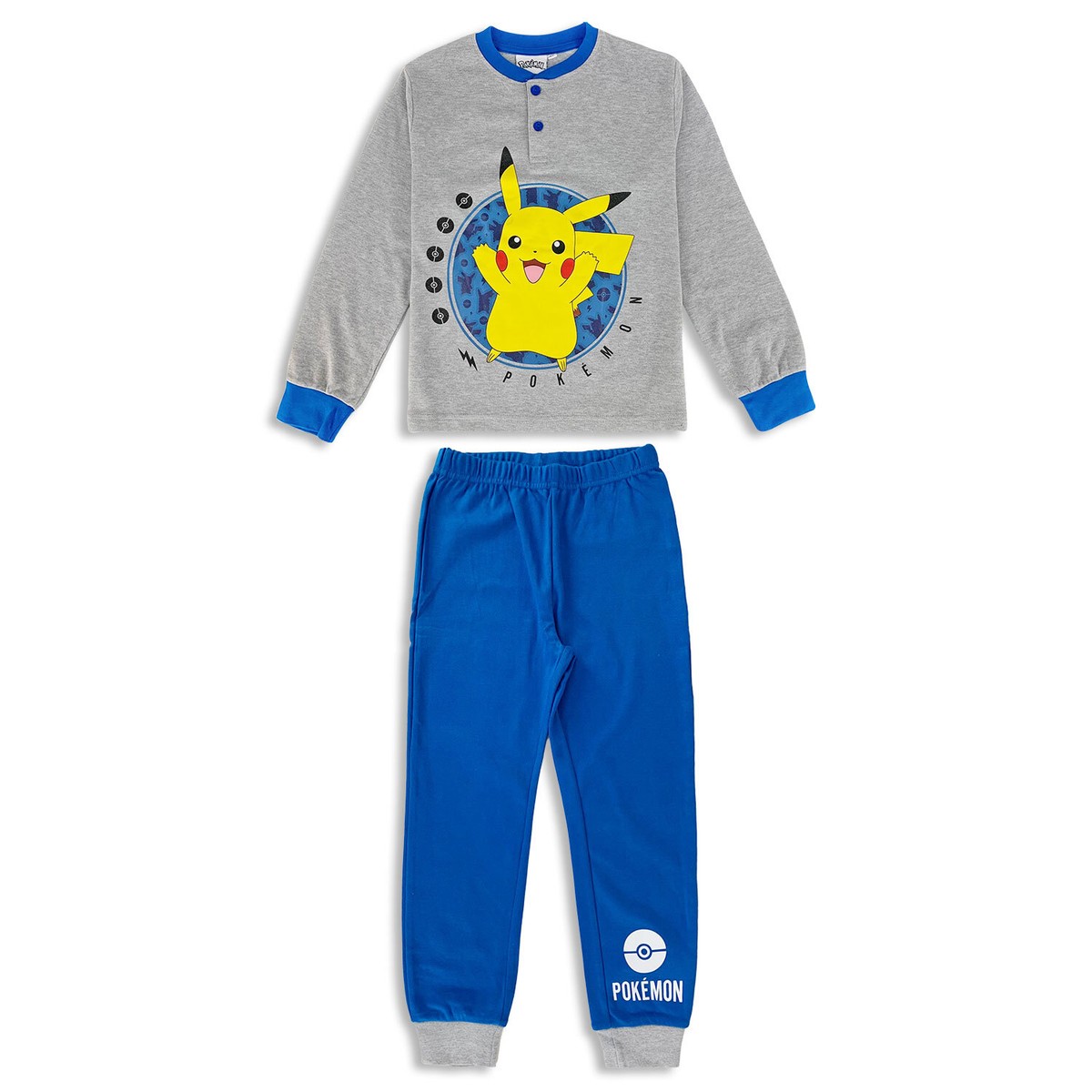 Pigiama Pokemon Pikachu Bambini - Set 100% Cotone, Taglie 4-15 Anni - Foto 6