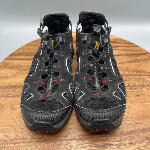 Salomon Techamphibian 3 Schuhe Herren Größe 9 Schwarz Wasser Outdoor Wandern Hybrid - Bild 2 von 8