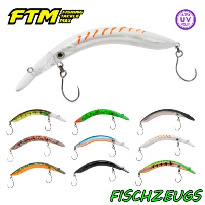 FTM Wobbler Banano Bananenwobbler 78mm UV Schwimmend 3g Forelle Crankbait
