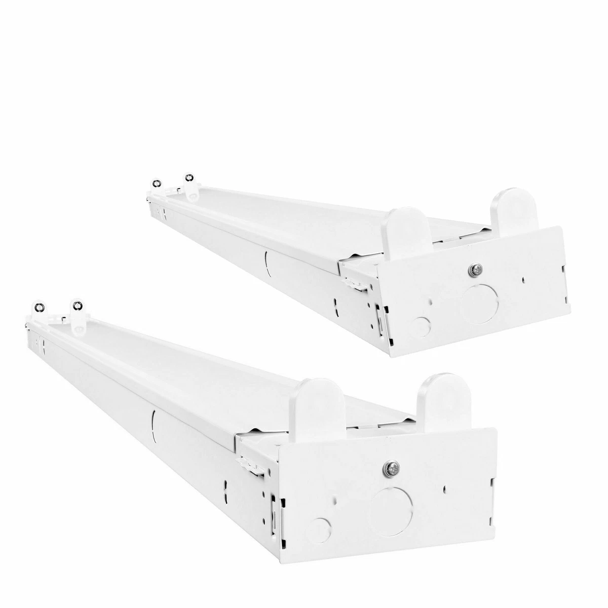 2 Pack TCP 4 LED Ready Strip Fixture Double Ended 120 277V AC