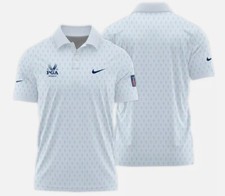 Golf Pattern Cup White Light Blue 2024 PGA Championship Valhalla Polo Shirt