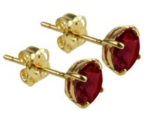9ct Gold Birthstone Earrings
