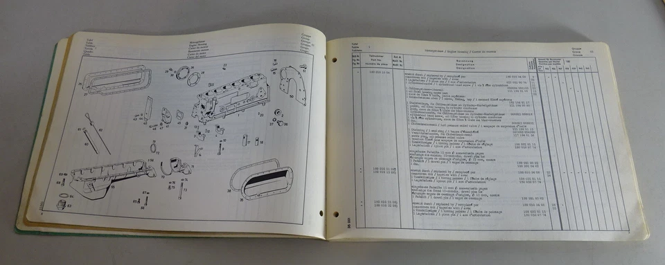 Teilekatalog / Ersatzteilliste Mercedes Benz Unimog Type M 180 Stand 01/1969 - Bild 3 von 3