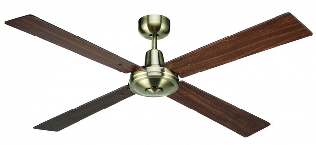 Hunter Ceiling Fan Seville Ii 112 Cm Brass Antique With Pull