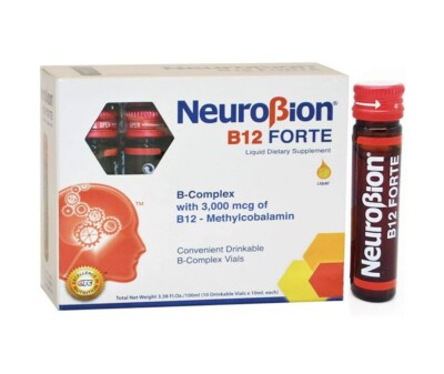 NEUROBION B12 FORTE SUPPLEMENT 10 Drinkable Vials/SUPLEMENTO BEBIBLE 10 VIALES 