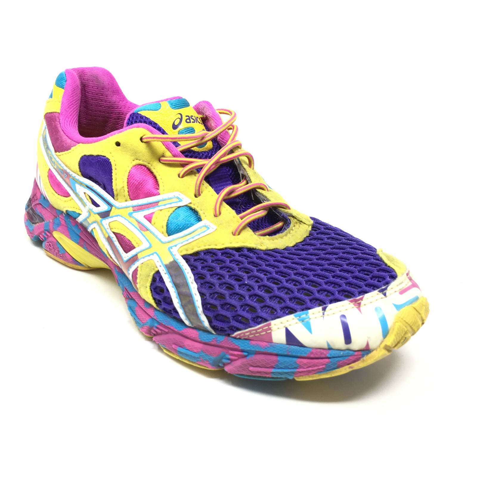 Women'S Asics Gel-Noosa Tri 7 Running Shoes Sneakers Size 7 Indigo  Yellow Pink | Ebay