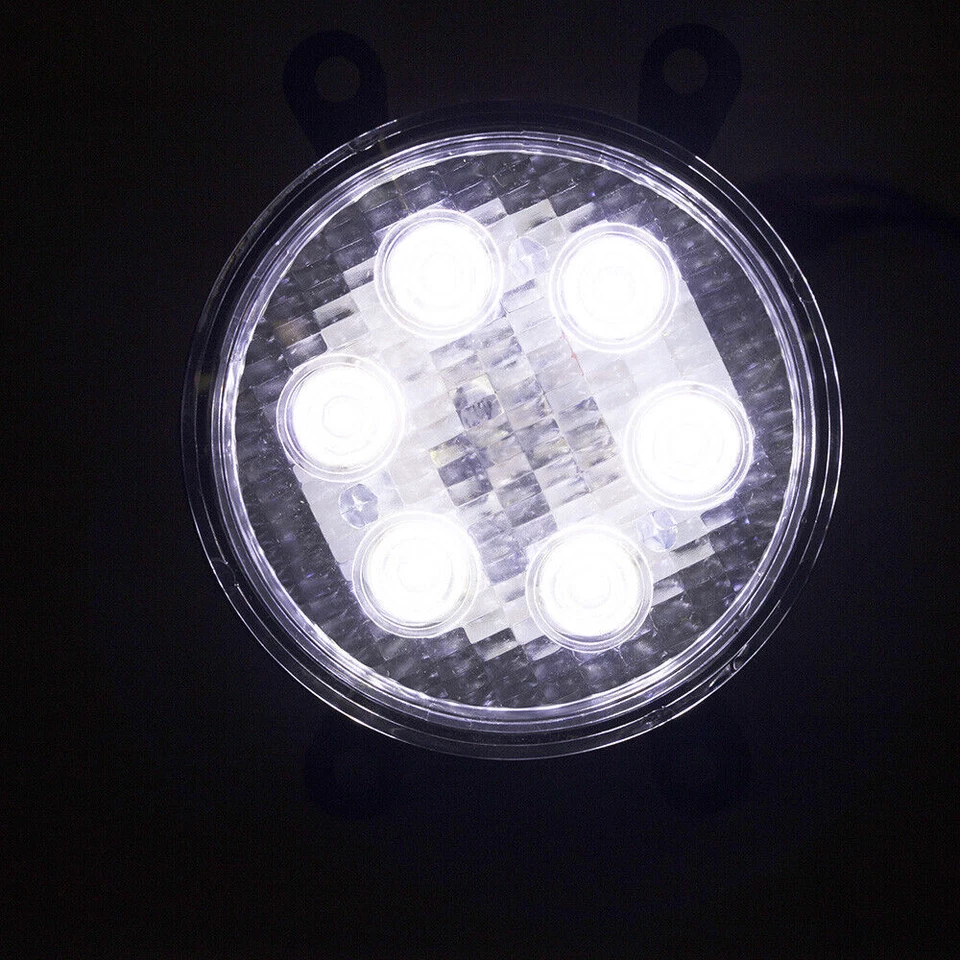 Par de faróis de neblina LED DRL lente transparente LH+RH para Nissan Armada 2008-2019 - Imagem 4 de 4