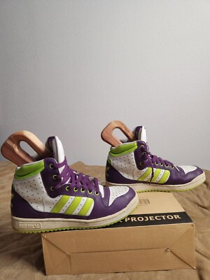 Adidas Originals Decade Hi II Shoes Womens Size Purple Green Sneakers  663922