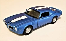 Welly - 1:34-1:39 Scale Model 1972 Pontiac Firebird Trans AM Blue (BBWE43735DB)