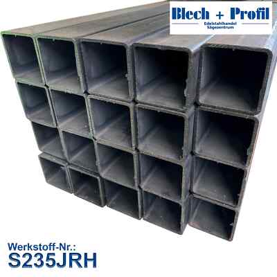 Quadratrohr Stahl Hohlprofil 90x90x4mm schwarz S235JRH Vierkantrohr HL bis 6 m