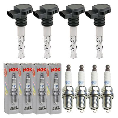 4x ESEN SKV Zündspule +4x NGK Zündkerze Laser Iridium für Toyota Yaris NLP13_