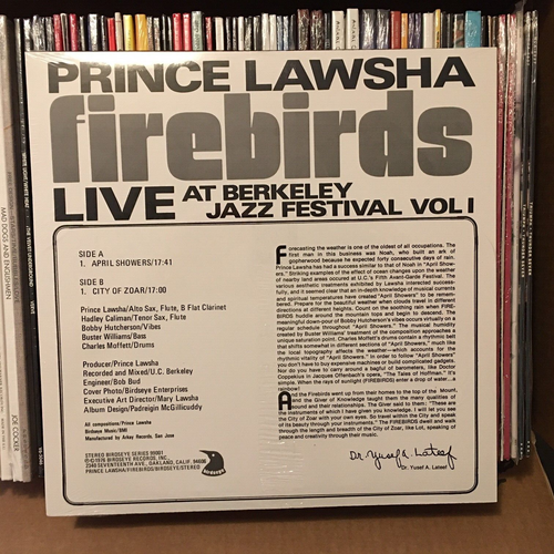 Prince Lawsha – Firebirds Live ft. Bobby Hutcherson **BRAND NEW** Vinyl Album LP - Picture 2 of 2