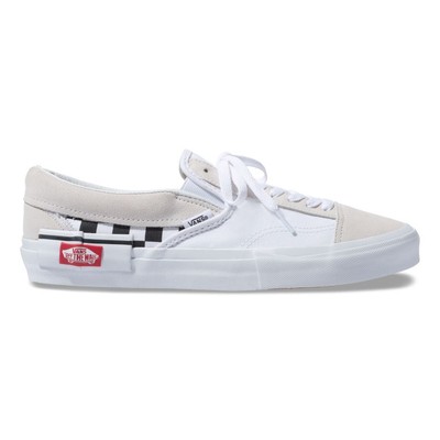 checkered vans true white