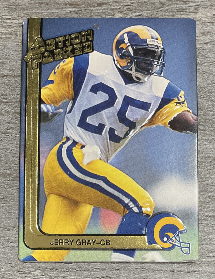 Jerry Gray 1991 Action Packed Rams #135  *F575*