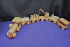 Handmade Solid Wooden Train Set