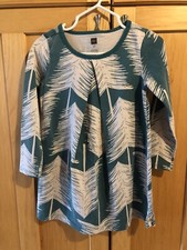 Tea Collection Girl Jade Green ~Pine Tree~ Dress Sz 3 Cotton Jersey Long Sleeve!
