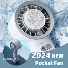 2024 Summer Gadget Handheld Turbo Jet Fan Mini Portable Ice Cold Fan Generation 