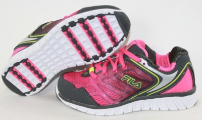 NEW Infant Toddler Girls Kids FILA Therapy Gradient Pink Grey Sneakers Shoes