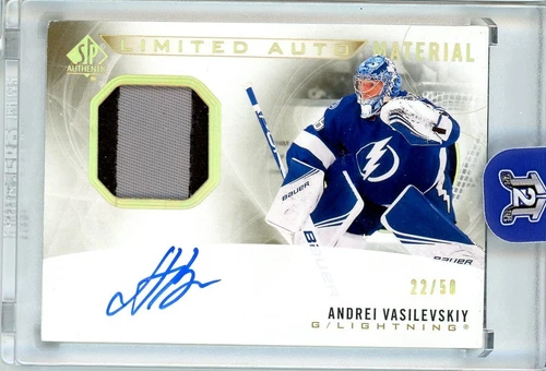 2020-21 Upper Deck SP Authentic Limited Patch Auto /50 Andrei Vasilevskiy