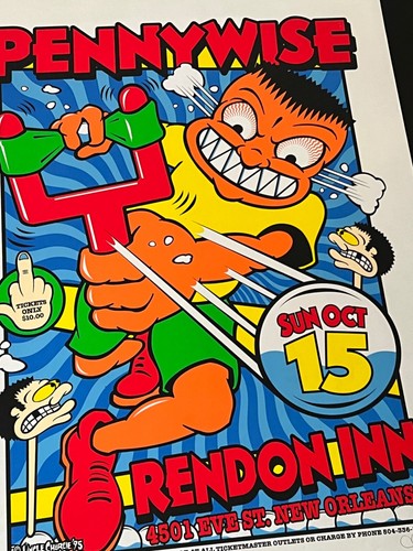 Pennywise Signed and Numbered Concert Poster from New Orleans 1995 original - 第 10/11 張圖片
