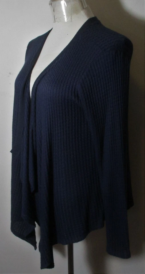 VELVET Blue Long Sleeve Cardigan Wrap Sweater Size M - Image 4 of 4