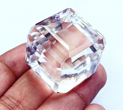 Brazilian White Topaz Würfel 150.50 154.30 Ct Zertifiziert Lose Edelstein GGL