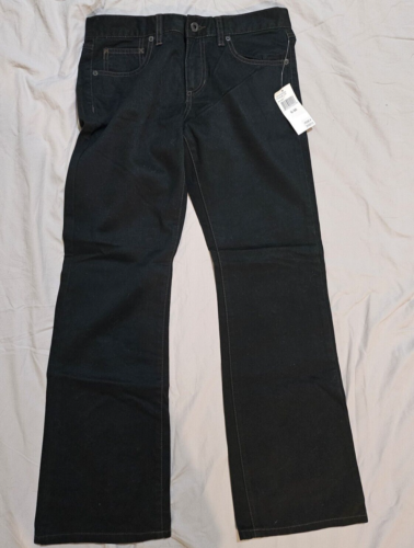 Polo Ralph Lauren Black Denim Straight Leg Jeans Twill Pants Size 6x30 New