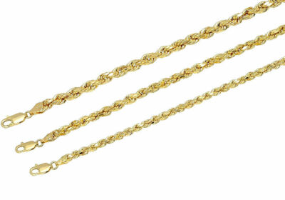 Real 10k Yellow Gold 3mm-5mm Diamond 