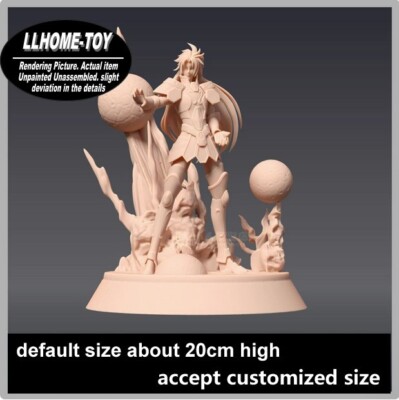 Anime Character Gemini Saga Fighting Resin 3D Print GK Figure DIY Model
