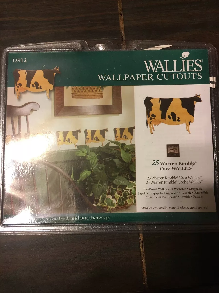 WALLIES COWS wall stickers 25 prepasted decals farm country barn