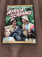 African Screams DVD Slim Case ABBOTT & COSTELLO