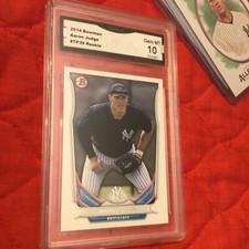 AARON JUDGE 2014 BOWMAN DRAFT PROSPECTS Topps 1ST GRADED 10 ROOKIE CARD YANKEES