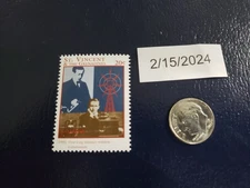 1901 transatlantic radio signal Guglielmo Marconi St. Vincent Perforated Stamp
