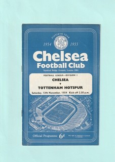 1954/55 LEAGUE DIVISION 1 : CHELSEA v TOTTENHAM HOTSPUR ON 13TH NOVEMBER 1954