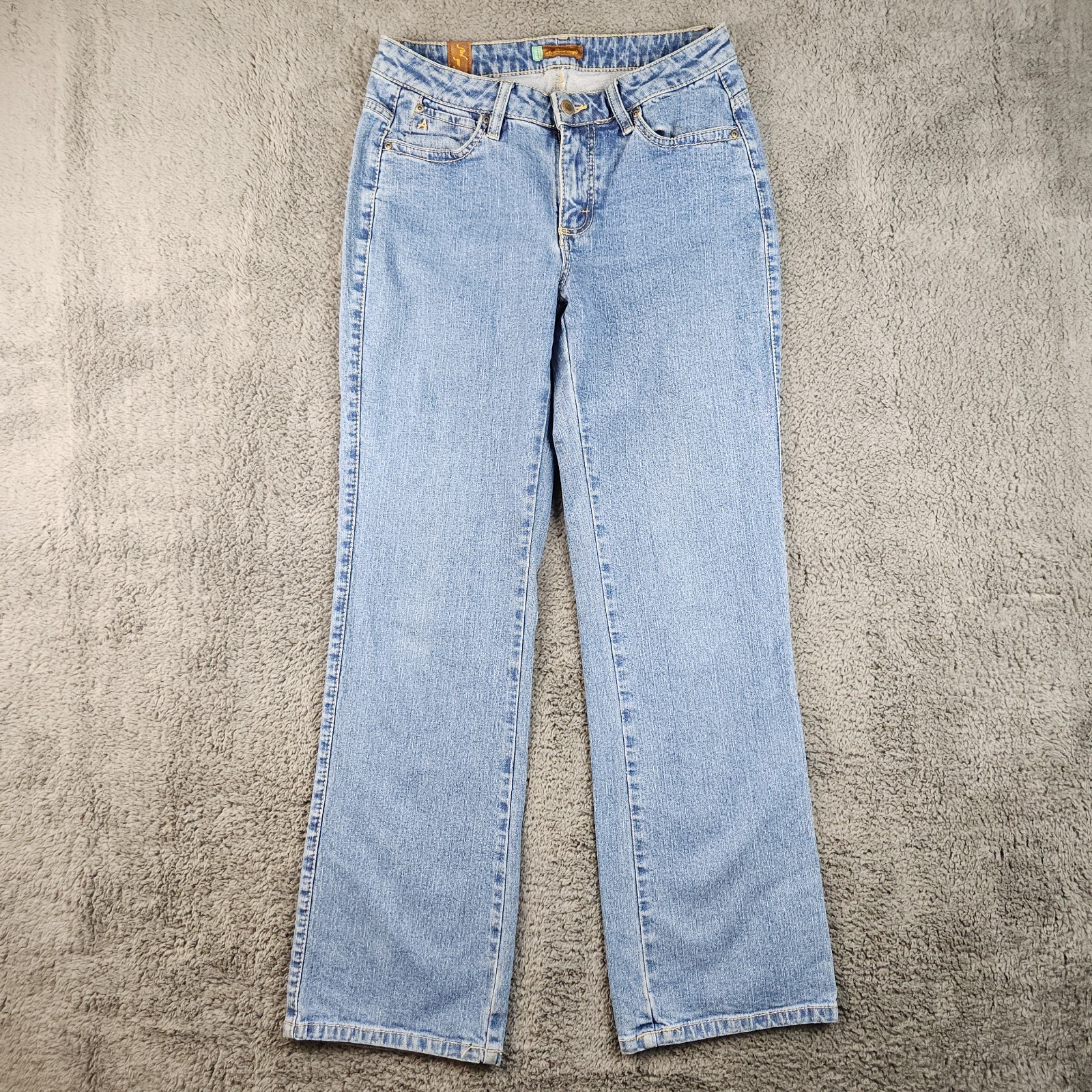 Wrangler Women's Aura Bootcut Jean Size 6 Blue Mid Rise Clas