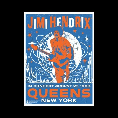 Jimi Hendrix Exclusive Poster I Am Experienced In Concert August 23 1968 Poster