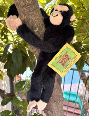 Wild Republic Plush Sabola the Hugging Chimpanzee 17'' Vintage Stuffed Toy by K&M