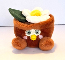 Custom 1999 ODDBODY Furby Flower Pot 4" Hybrid Plush Cute Brown White Toy NEW   
