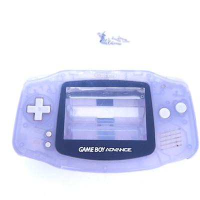 Original Nintendo Gameboy Advance Gehäuse mit Tasten und Gummis   Transparent bl