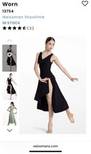 Weissman  Worn  Black Lyrical/ballet Dance Costume Adult Medium