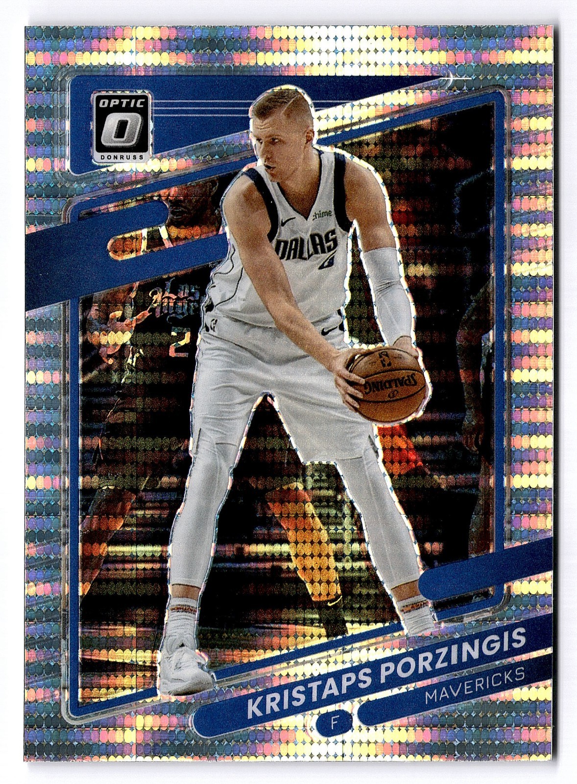 2021-22 Donruss Optic Target Exclusive SP Silver Pulsar Prizm Kristaps Porzingis