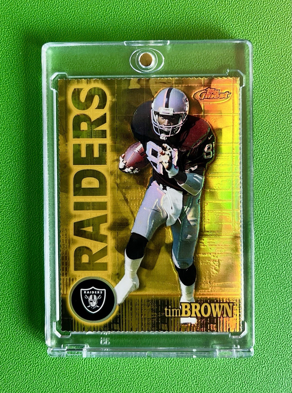 Tim Brown 2000 Topps Finest #88 Gold Refractor Die-Cut 67/300 RAIDERS